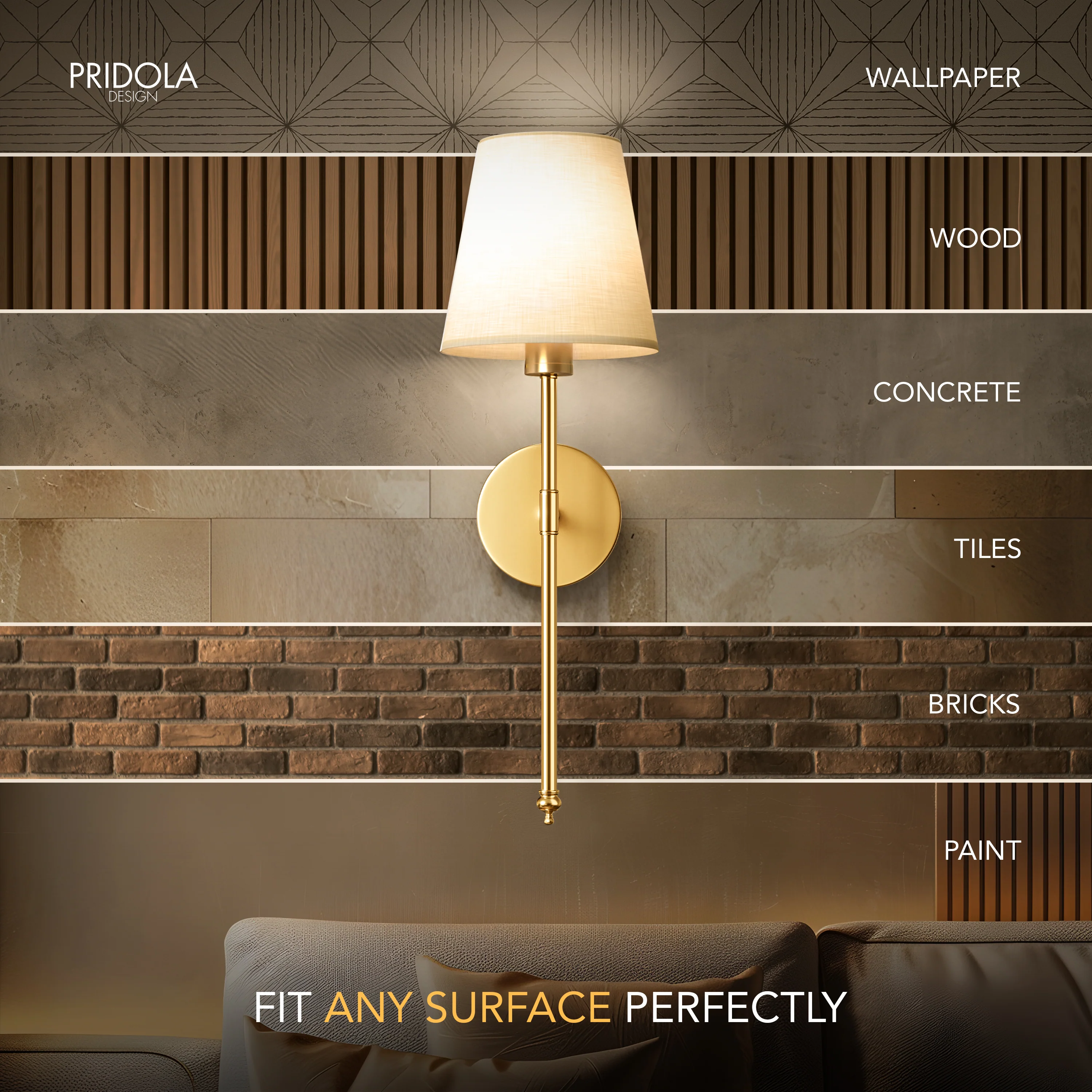 WIRELESS WALL SCONCE (SET OF 2 + 2 BULBS INCLUDED) - Image 7